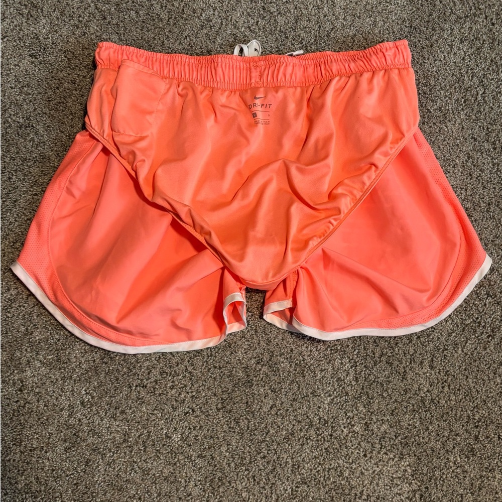 Nike Women's Bright Coral Athletic Shorts - Picture 7 of 8